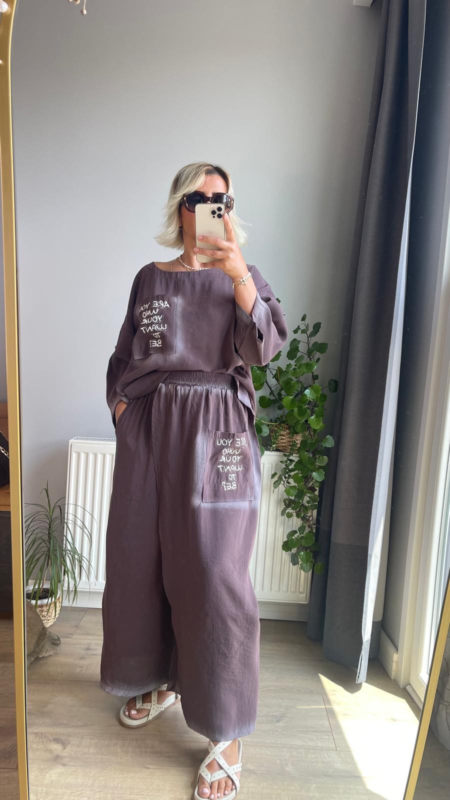 Pantolon Etekli Modal Takım