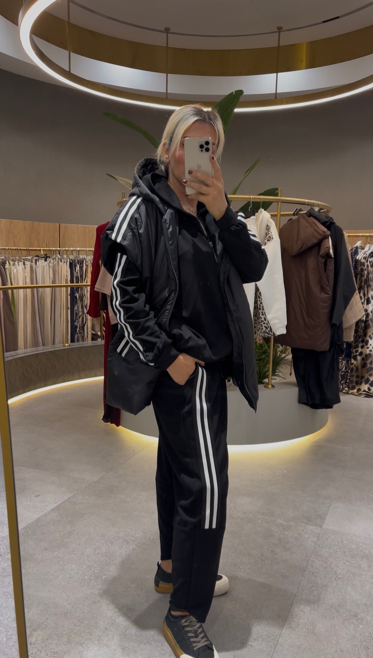 Kapitone Yelekli Üçlü Takım