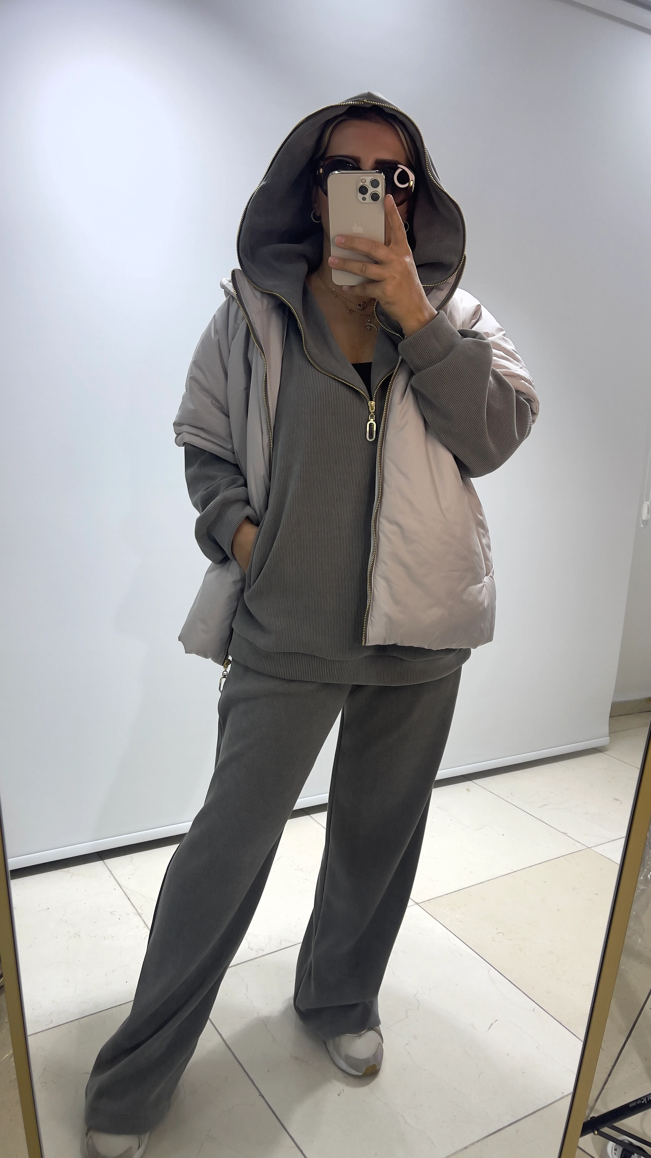 Reglan Kol Yelekli Takım