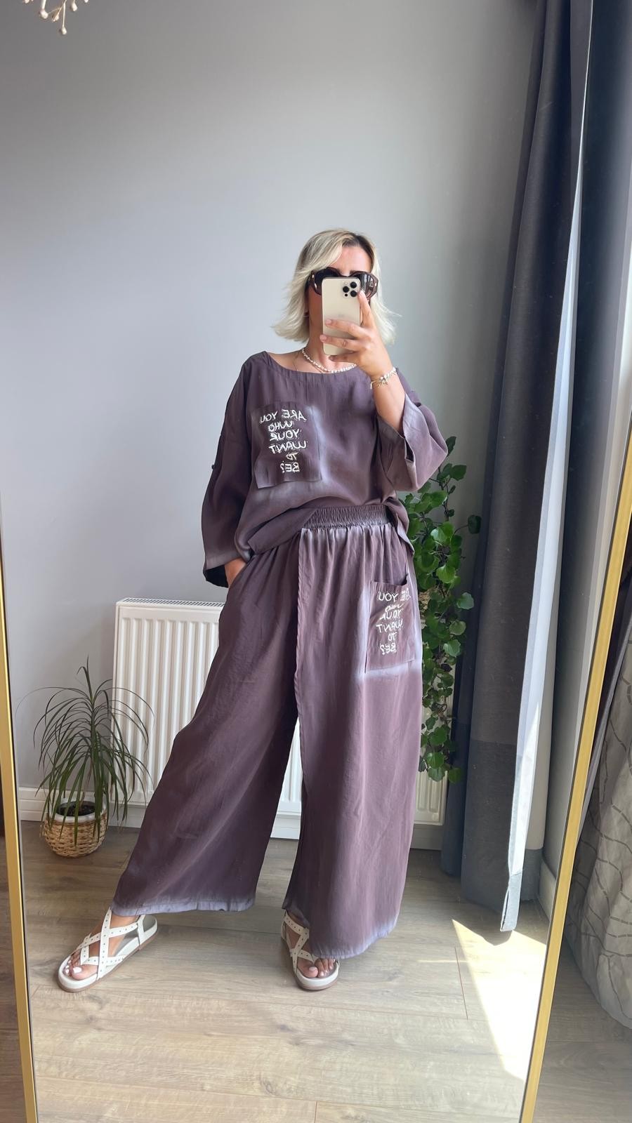 Pantolon Etekli Modal Takım