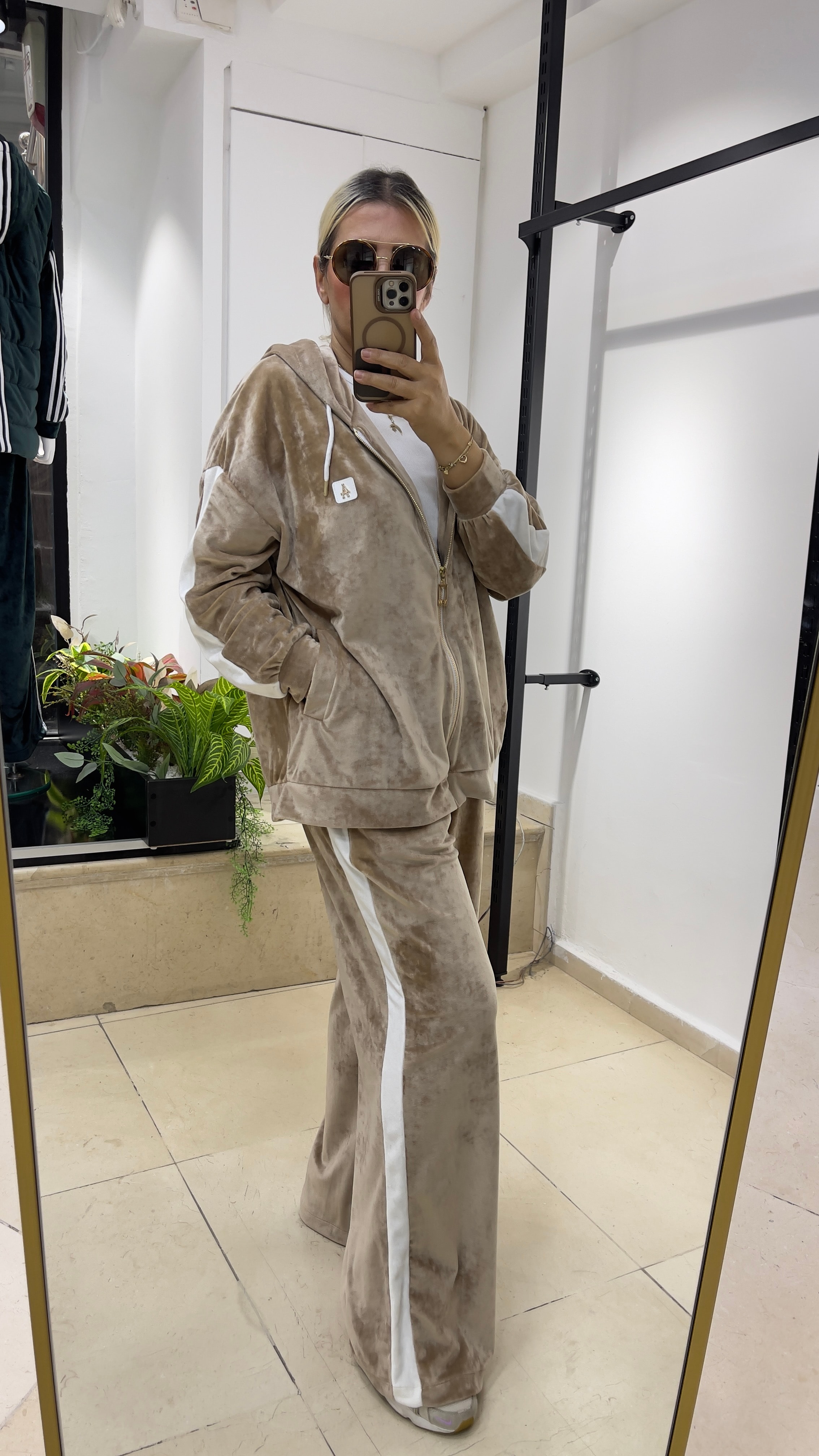 Kombinli Fransız Kadife Takım