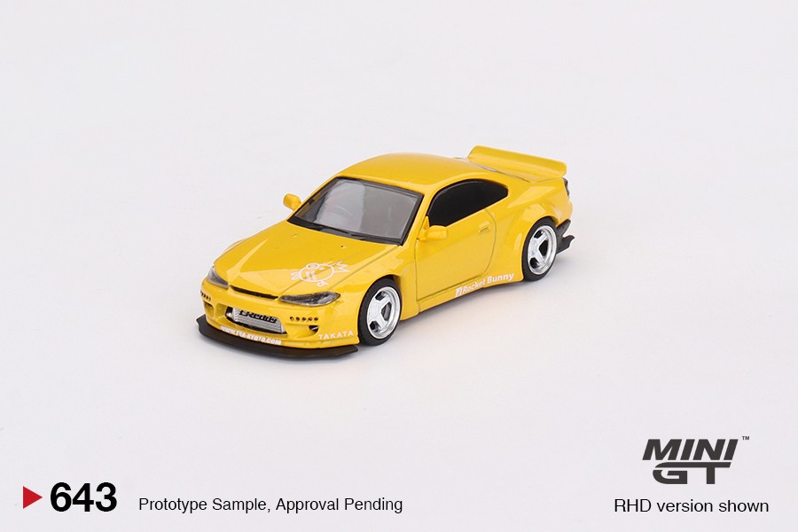 Nissan Silvia (S15) Rocket Bunny Bronze Yellow, Mini GT [643]