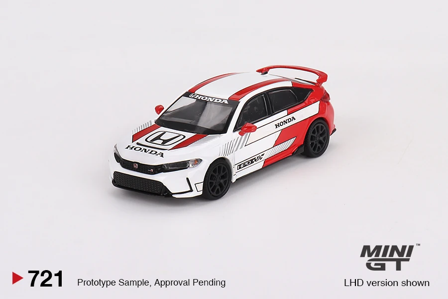 Honda Civic Type R #2 2023, Pace Car White, Mini GT [721]