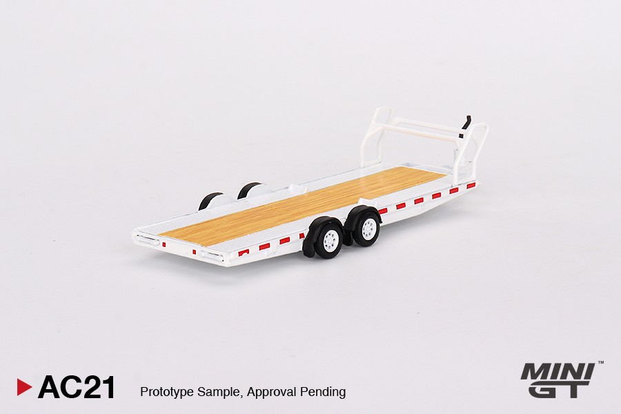 Car Hauler Trailer Type C White, Mini GT [021]