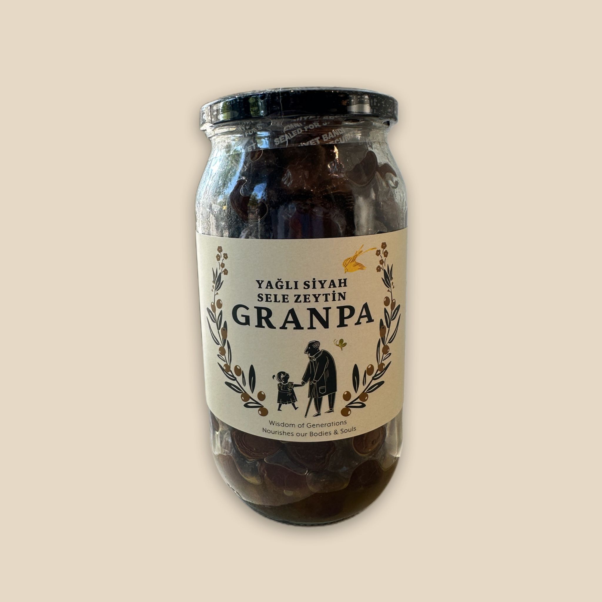 Granpa Yağlı Siyah Sele Zeytin 700 g