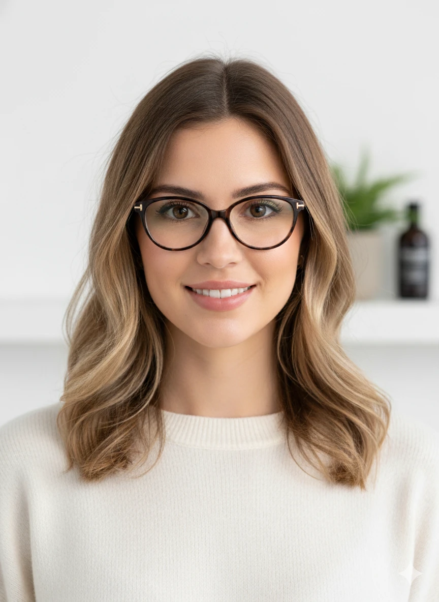 Mathilda Cateye Mavi Işık Korumalı Bilgisayar Ekran Gözlüğü - leopar