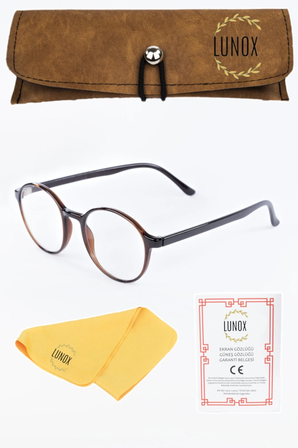 Floki Kahve Mavi Işık Koruyucu Ekran Gözlüğü