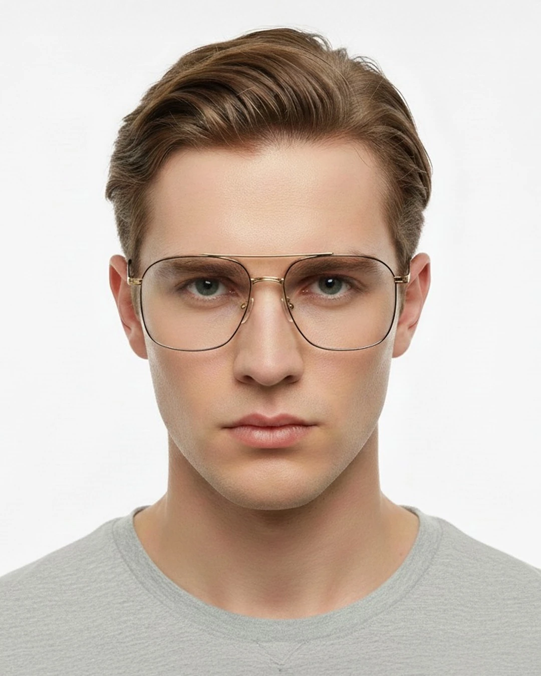 Silvester Metal Mavi Işık Filtreli Bilgisayar Ekran Gözlüğü - gold siyah