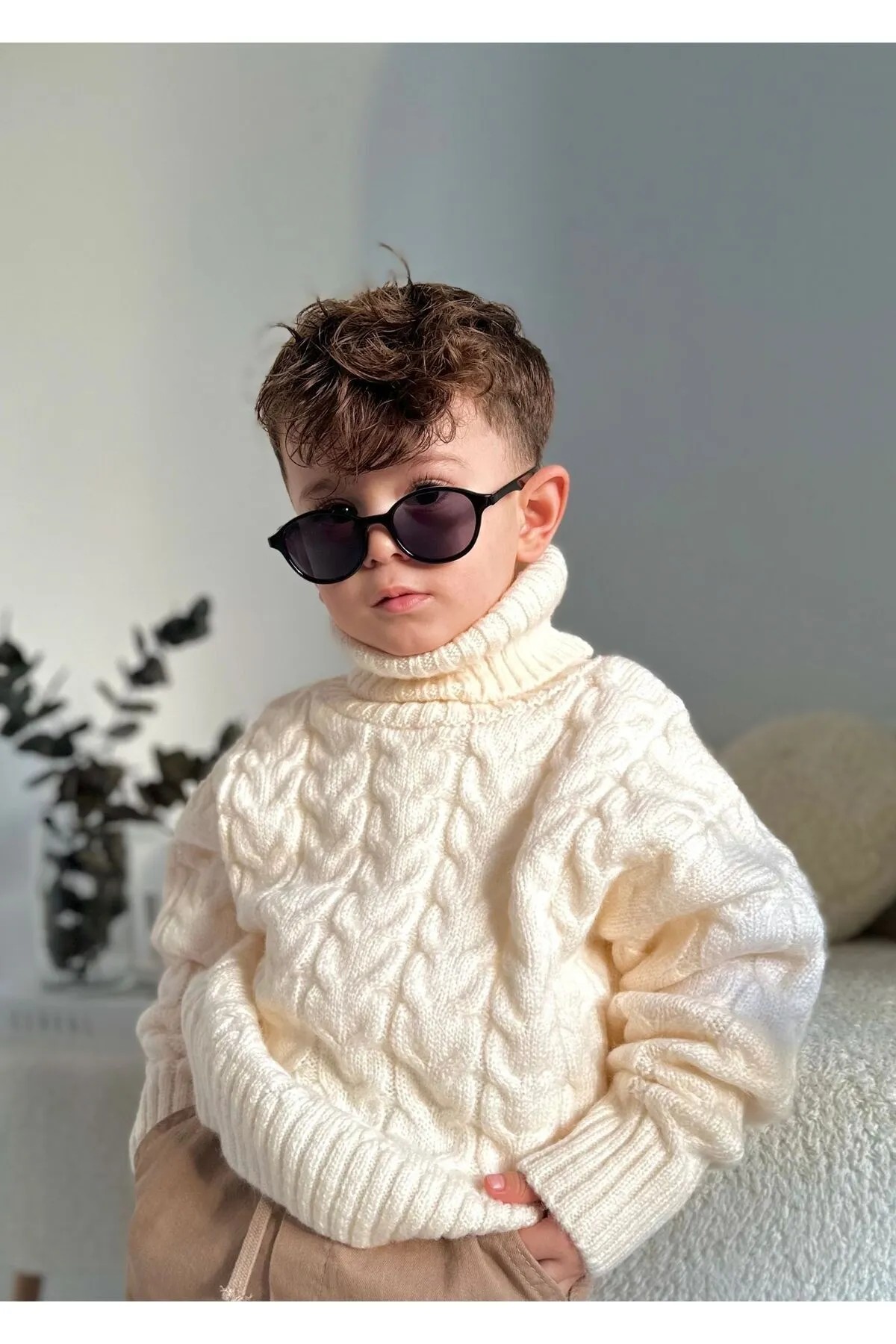 By Donetto Yeni-unisex ( 1-5 Yaş ) Polarize Siyah Çocuk Güneş Gözlüğü