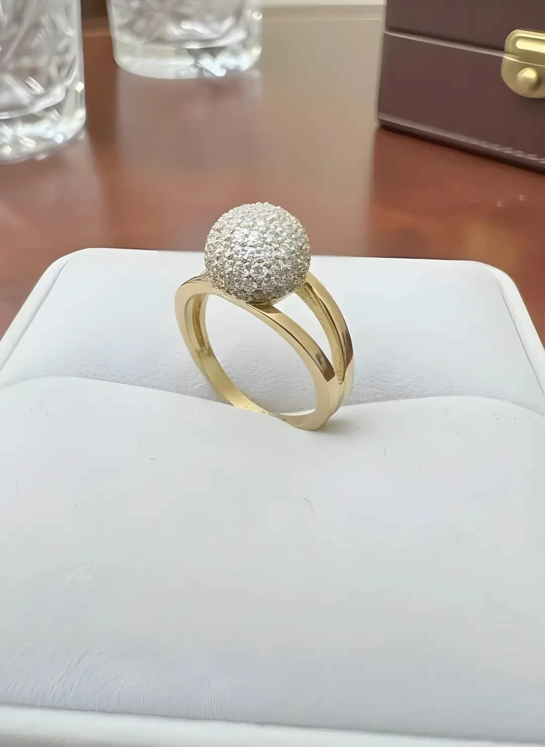 14 Ayar Desenli Altın Yüzük – 3.66 gr Şık Kadın Yüzük Modeli