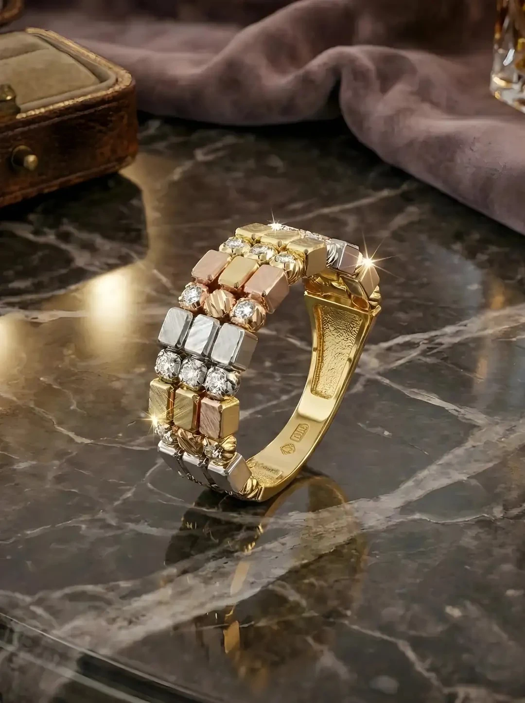 14 Ayar Küp Dorika Altın Yüzük – 3.54 Gram