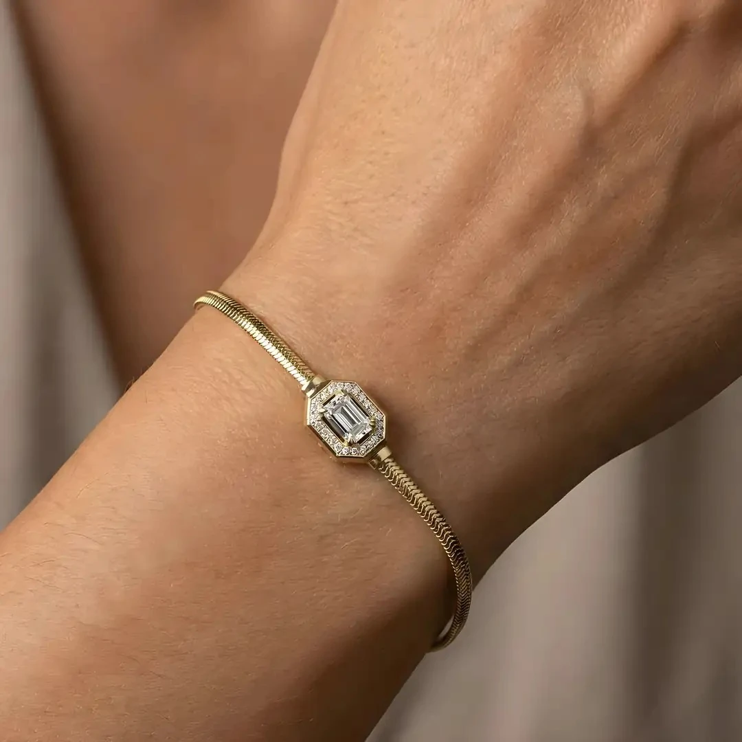 14 Ayar Altın Baget Bileklik – 3.81 Gram Zarif Model