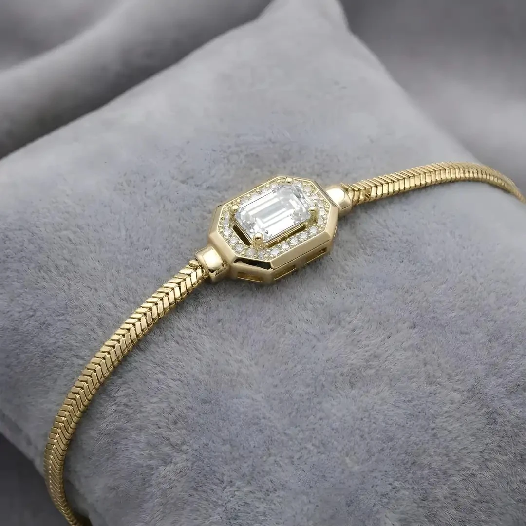 14 Ayar Altın Baget Bileklik – 3.81 Gram Zarif Model