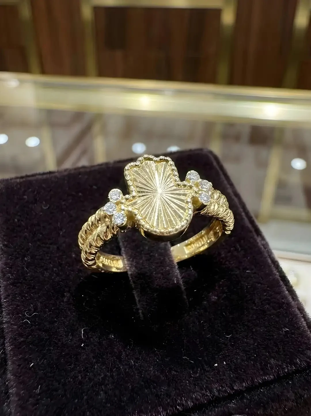 14 Ayar Dorikalı Fatma Ana Eli Altın Yüzük – 3.46 Gram