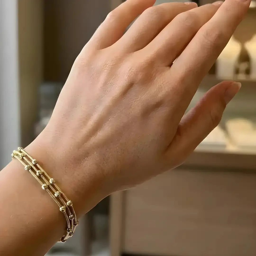 14 Ayar Altın Dorika Bileklik – 6.09 Gram Zarif Model