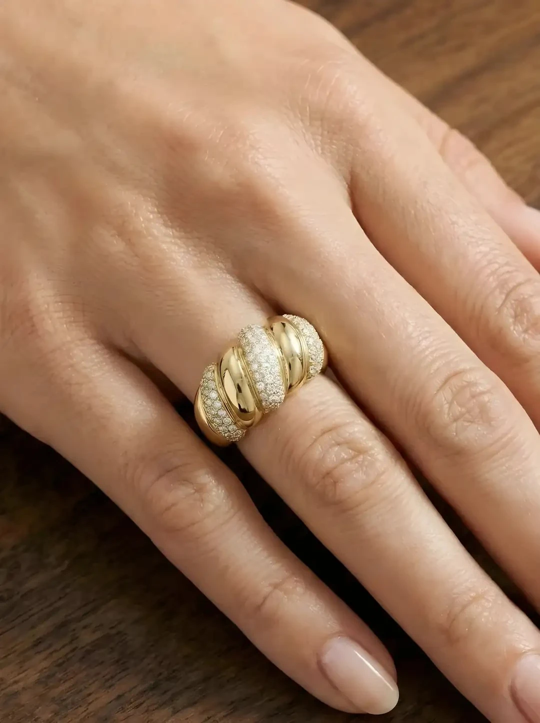 14 Ayar Altın Taşlı Yüzük – 4.20 gr | Kaya Gold