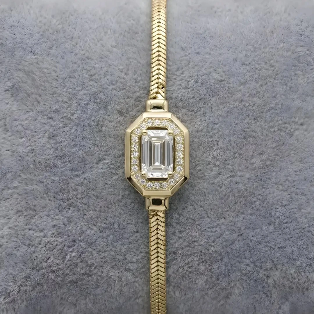 14 Ayar Altın Baget Bileklik – 3.81 Gram Zarif Model