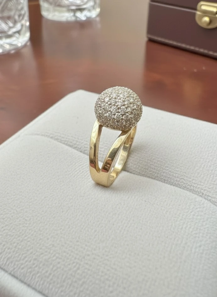 14 Ayar Desenli Altın Yüzük – 3.66 gr Şık Kadın Yüzük Modeli