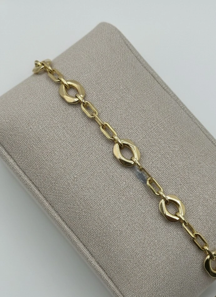 14 Ayar Altın Ataç Model Bileklik 5.93 gr | Modern Zincir Tasarım