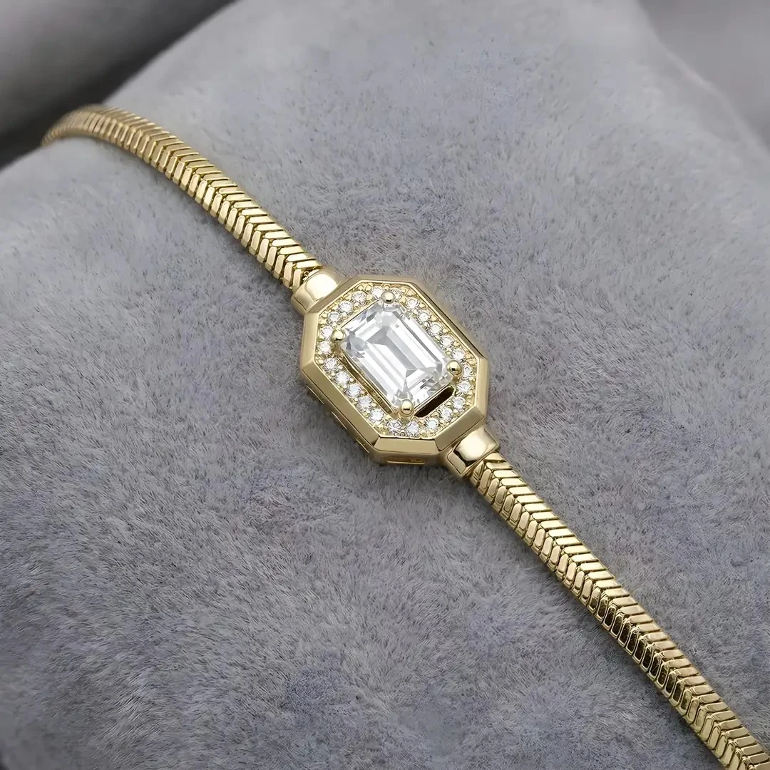 14 Ayar Altın Baget Bileklik – 3.81 Gram Zarif Model