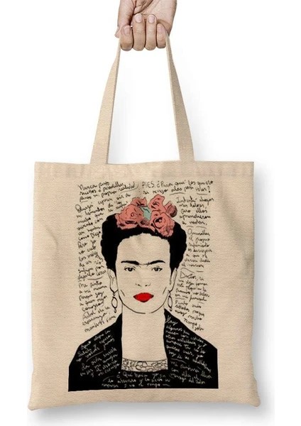 Frida Kahlo Baskılı Çanta