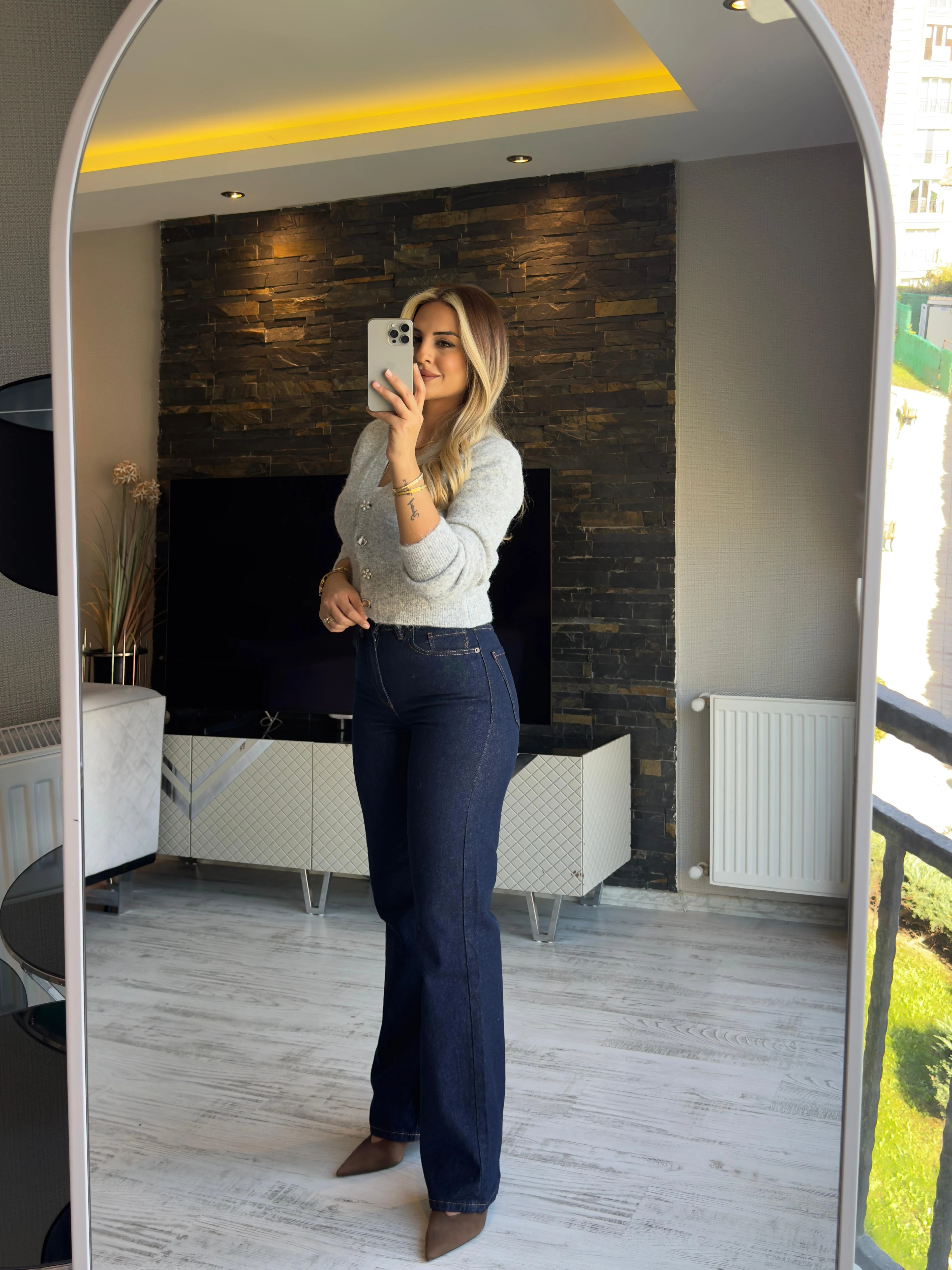 Orj Marka Yüksek Bel Lacivert Jean 