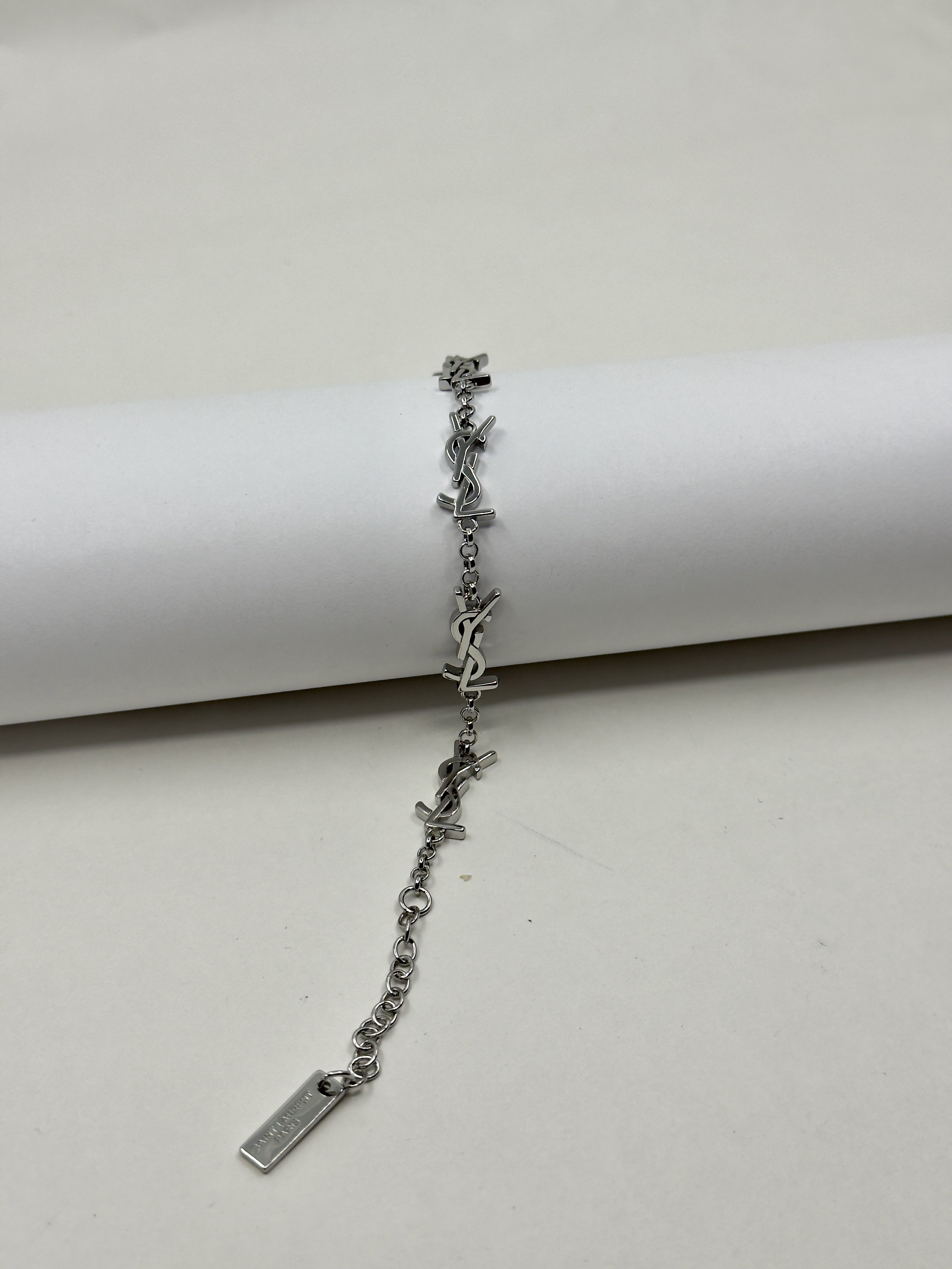 YSL. Silver Casandre Bileklik