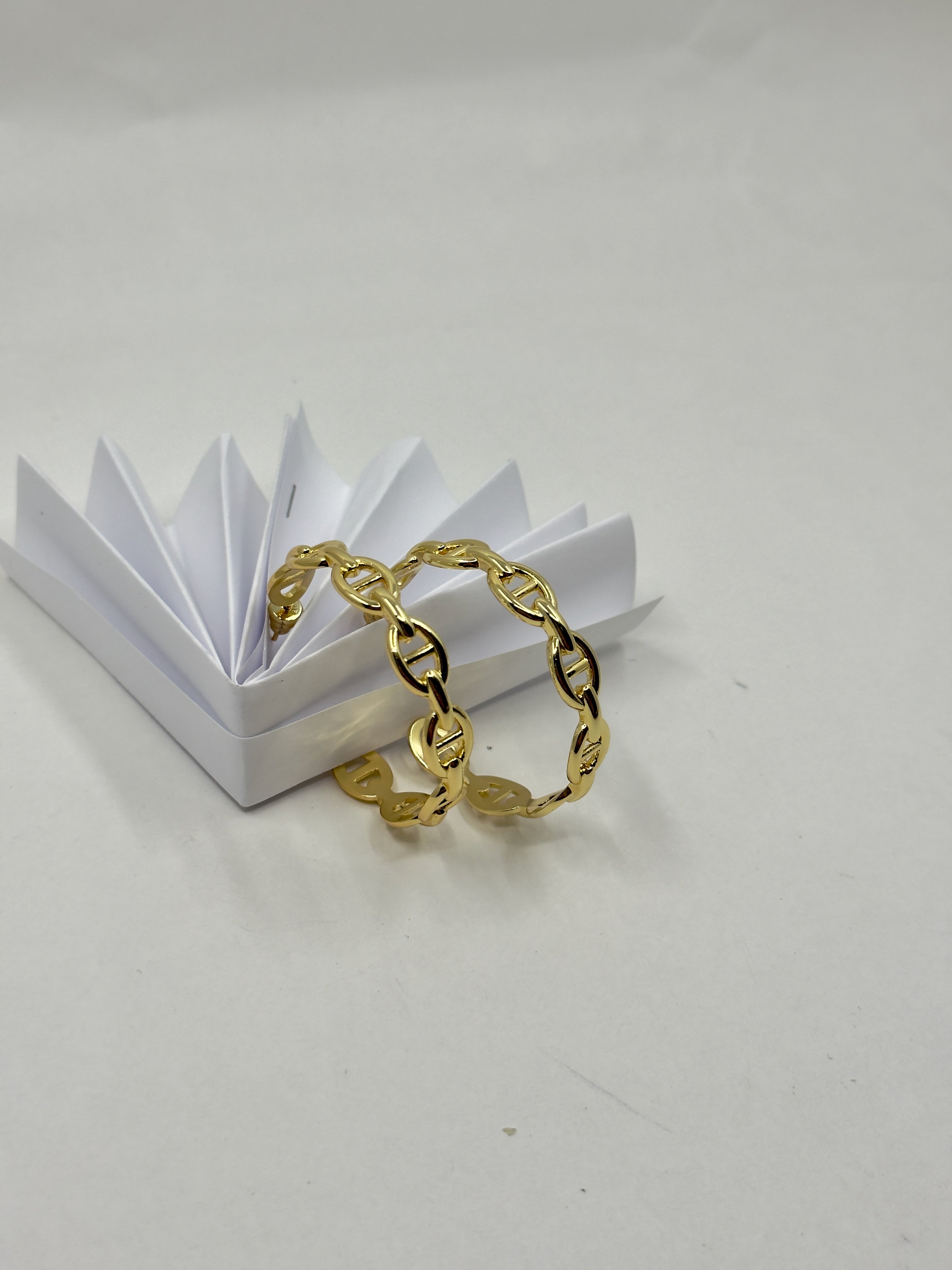 Hrms. Gold Chaine Large Küpe