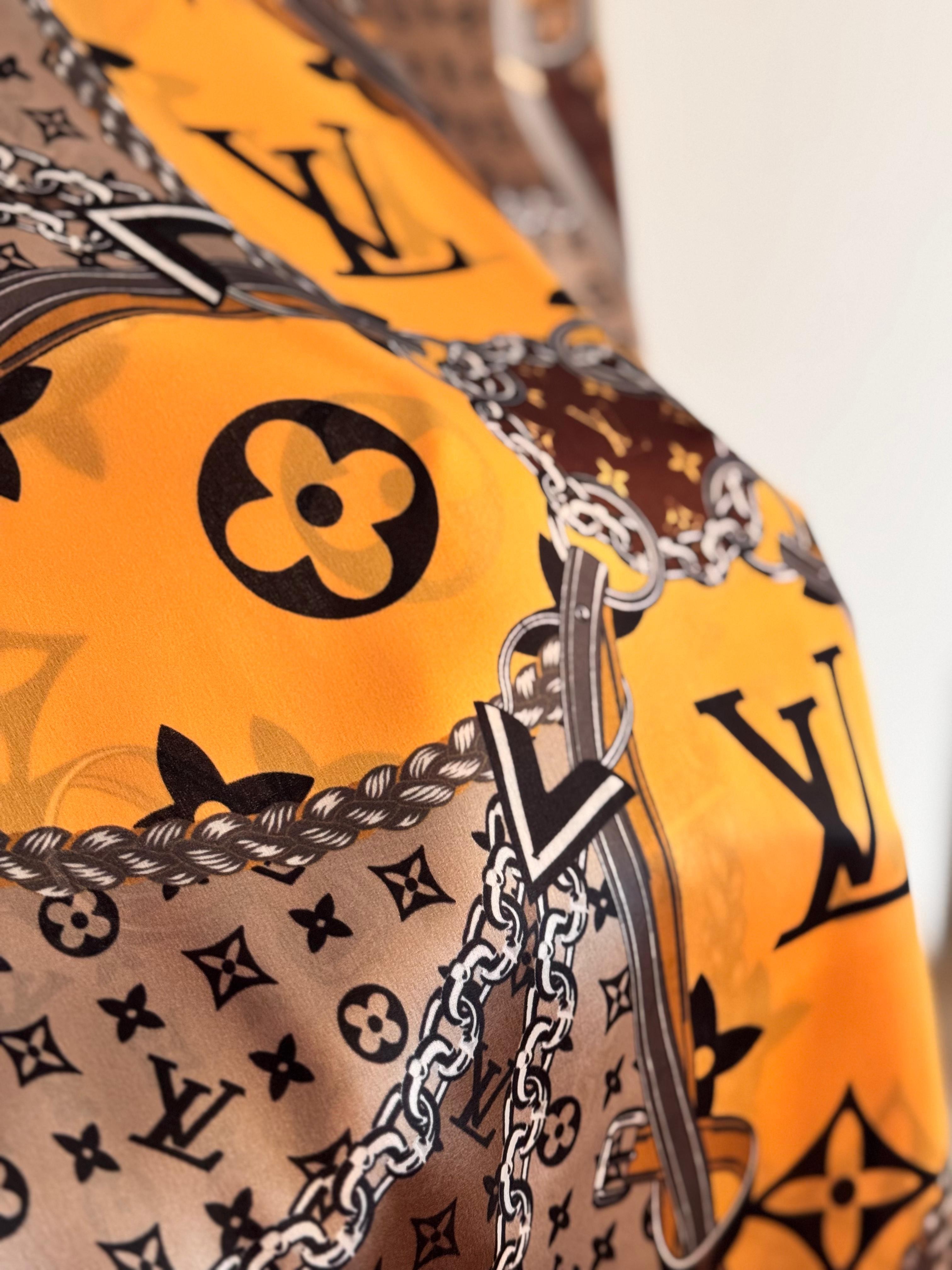 LV. Coloré Avec Logo Şal