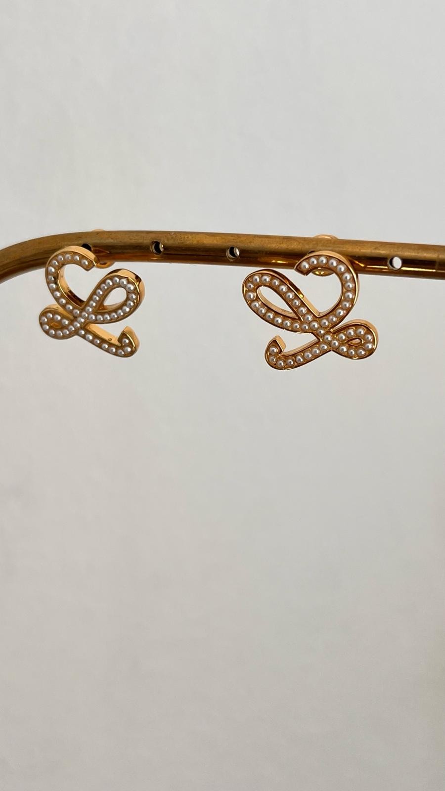 Lowe İnci Detaylı Gold Küpe