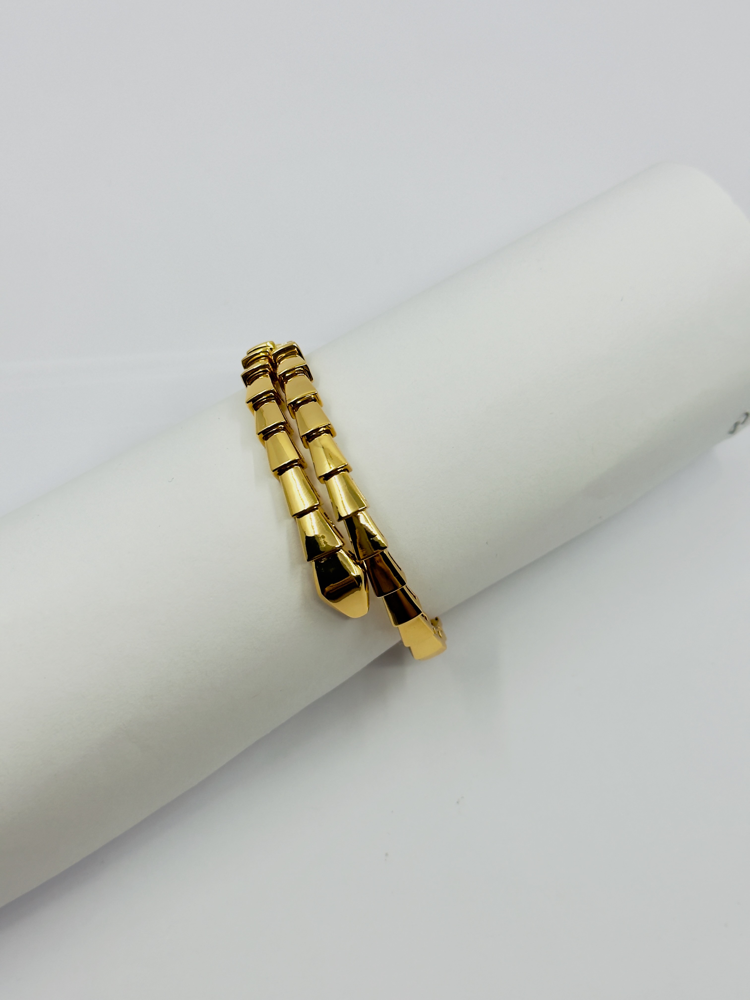 Serpenti Gold Taşsız Bileklik