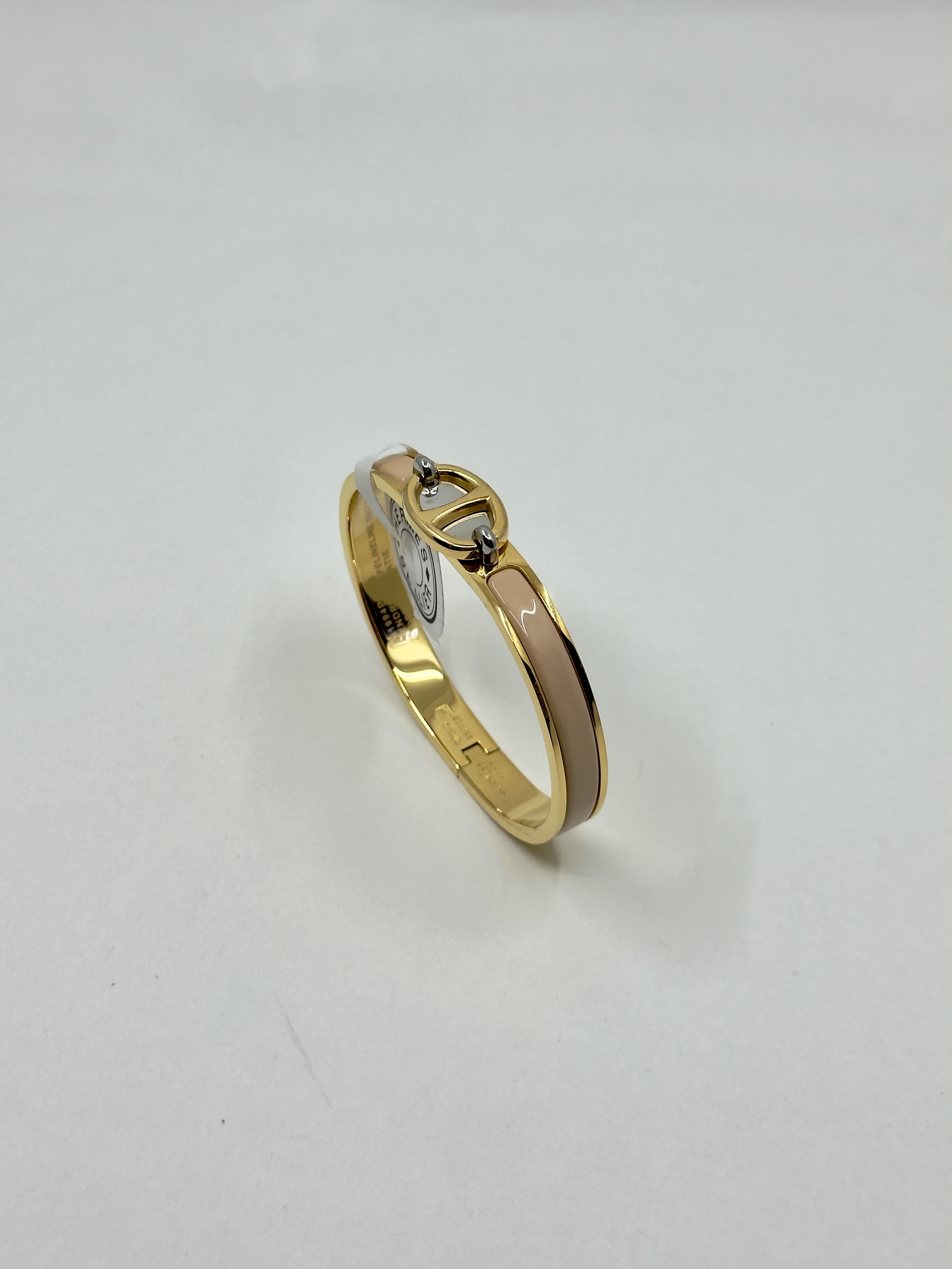 Hrms. Gold Bej Clic Kelly Bileklik