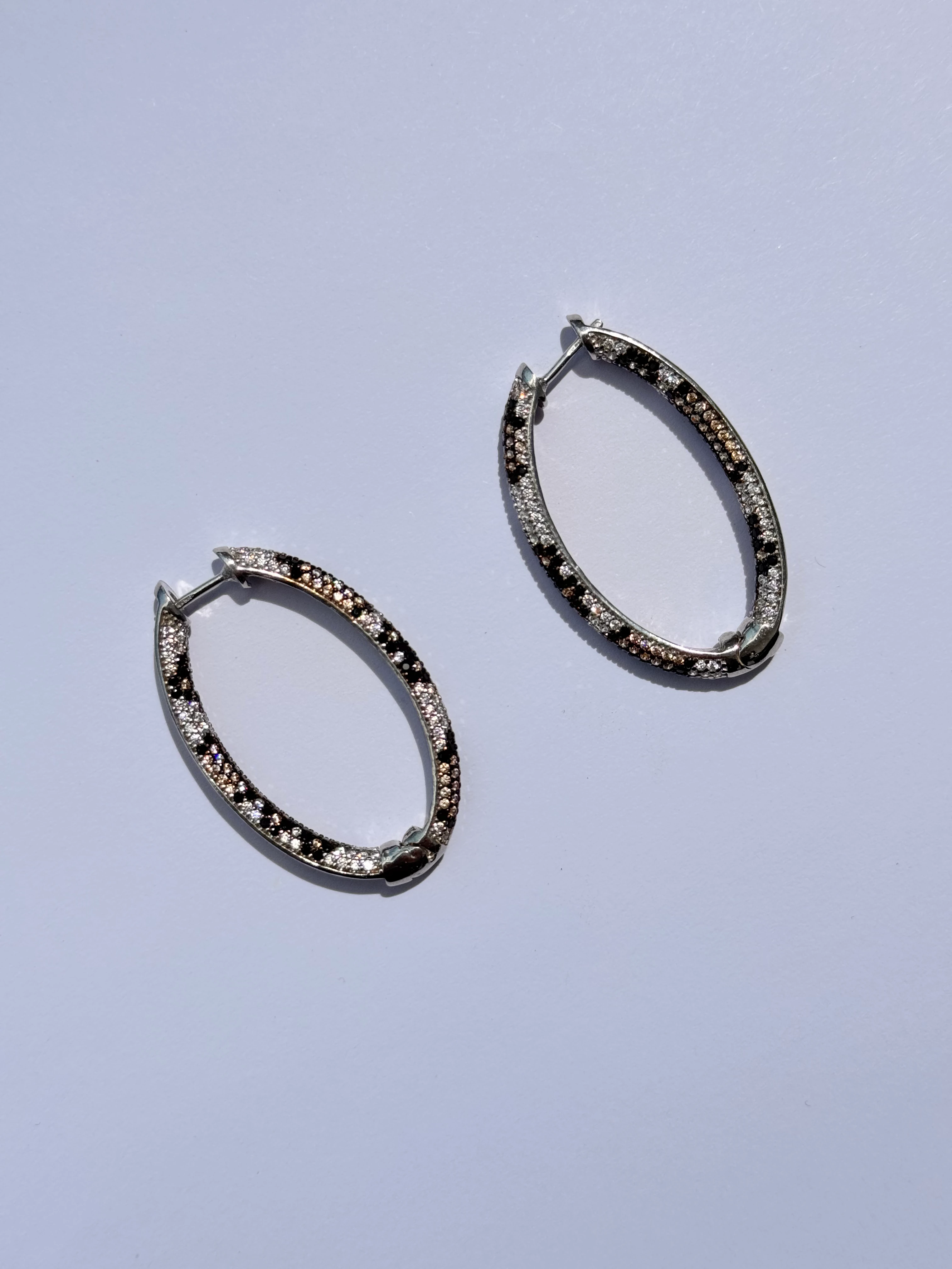 Nebula. Silver Twilight Hoop Küpe