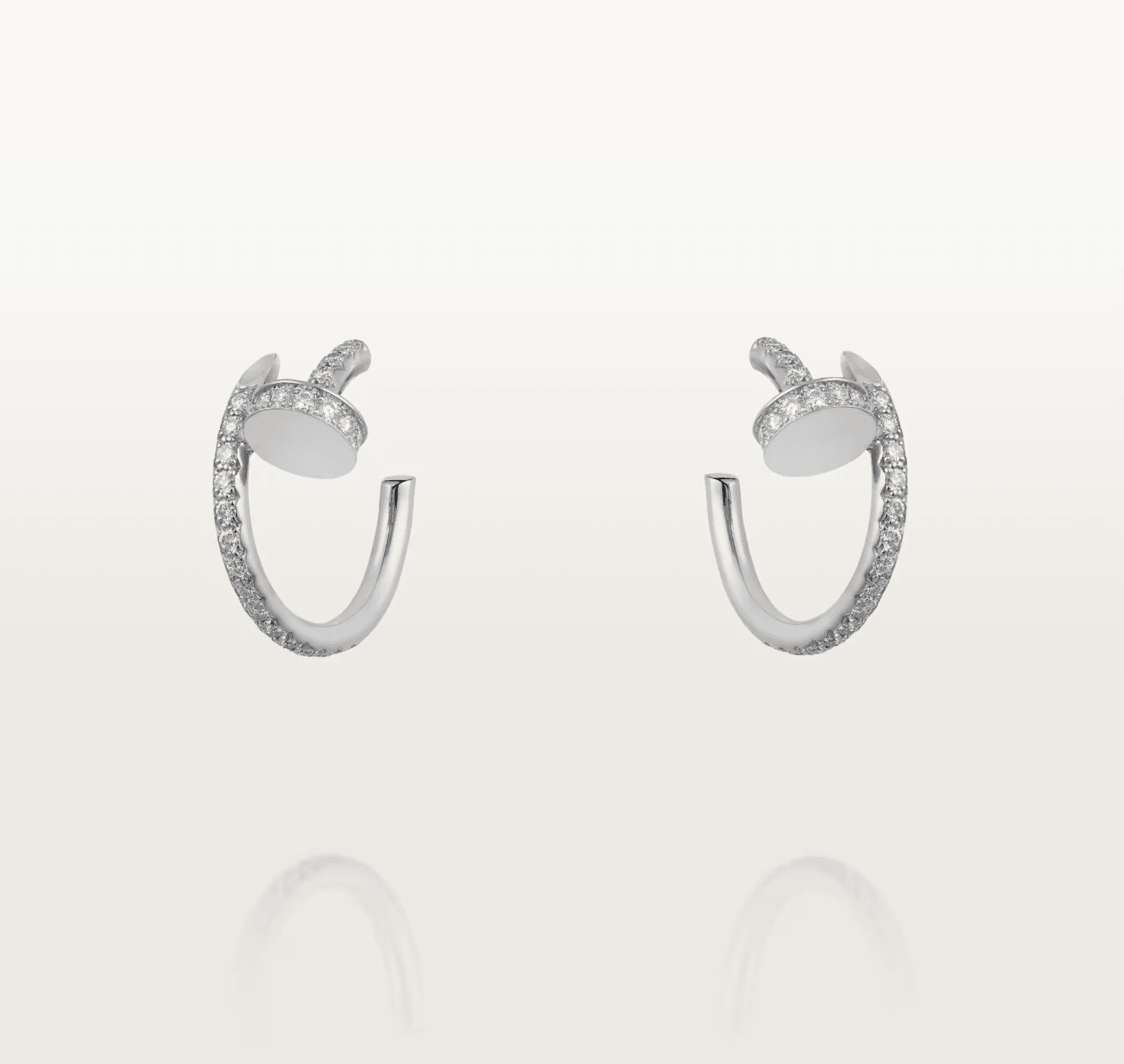 Juste Un Clou Taşlı Silver Küpe