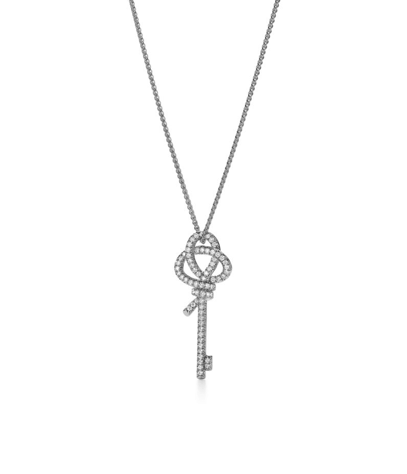 Tiff.Co. Silver Taşlı Key Kolye
