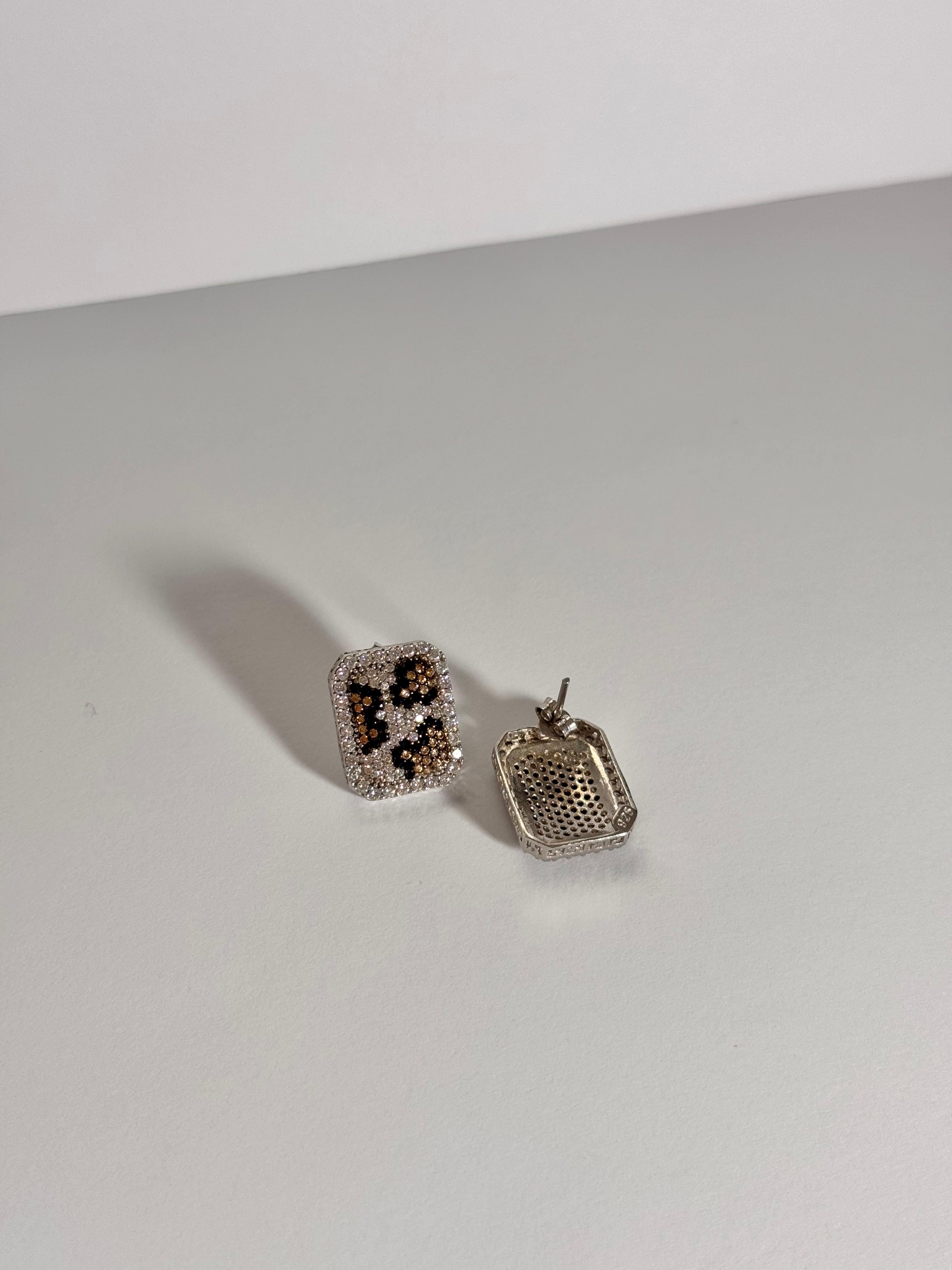 Nebula. Leopar Işıltısı Küpe