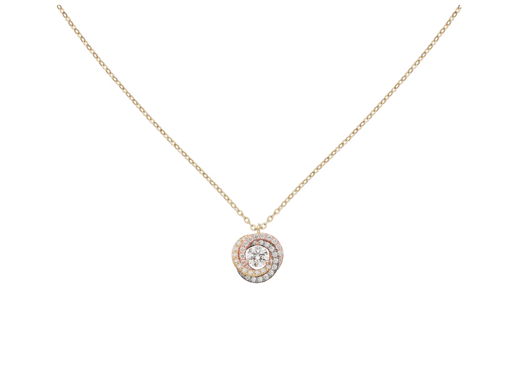 Crt. Trinity One Diamond Taşlı Kolye