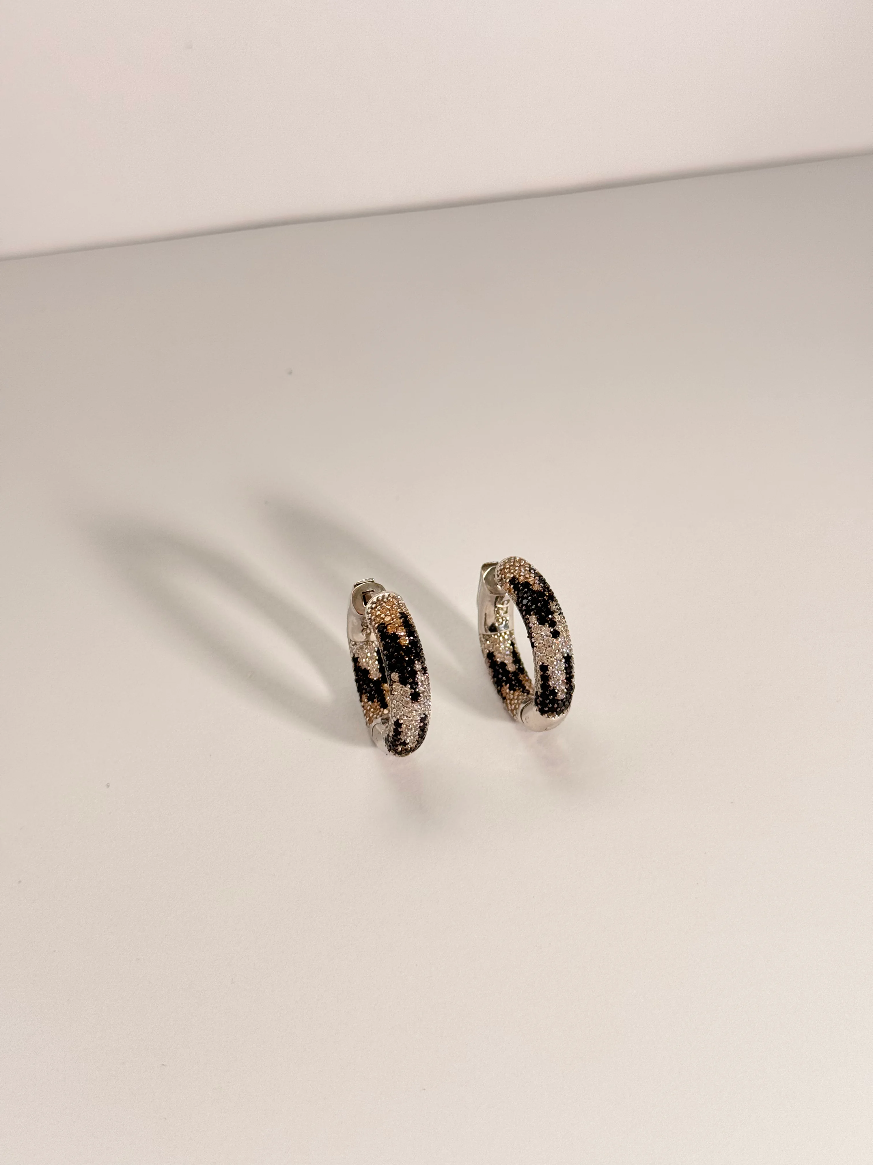 Nebula. Silver Twilight Mini Hoop Küpe