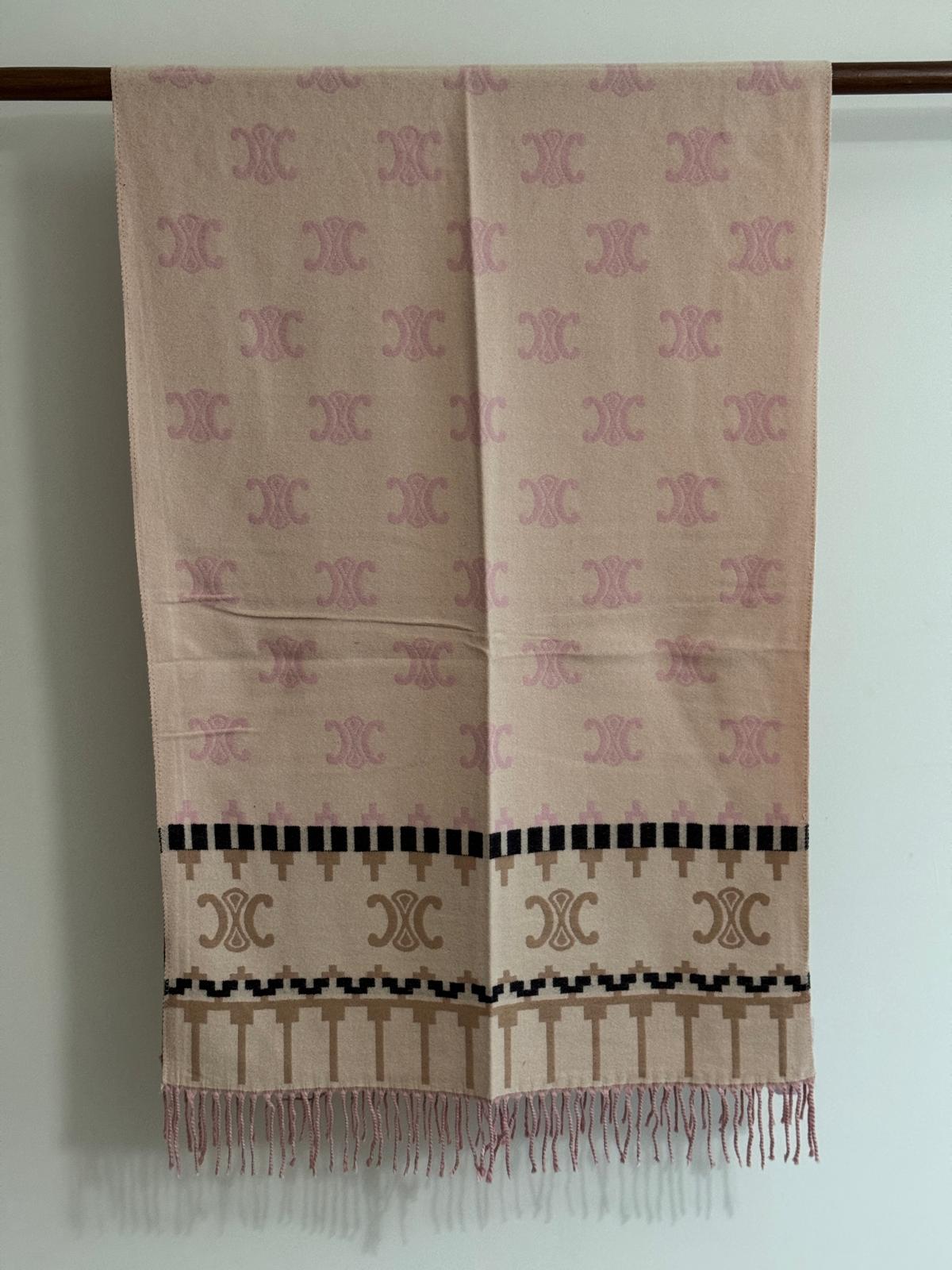 Soft Pink Triomphe Kaşmir-İpek Şal