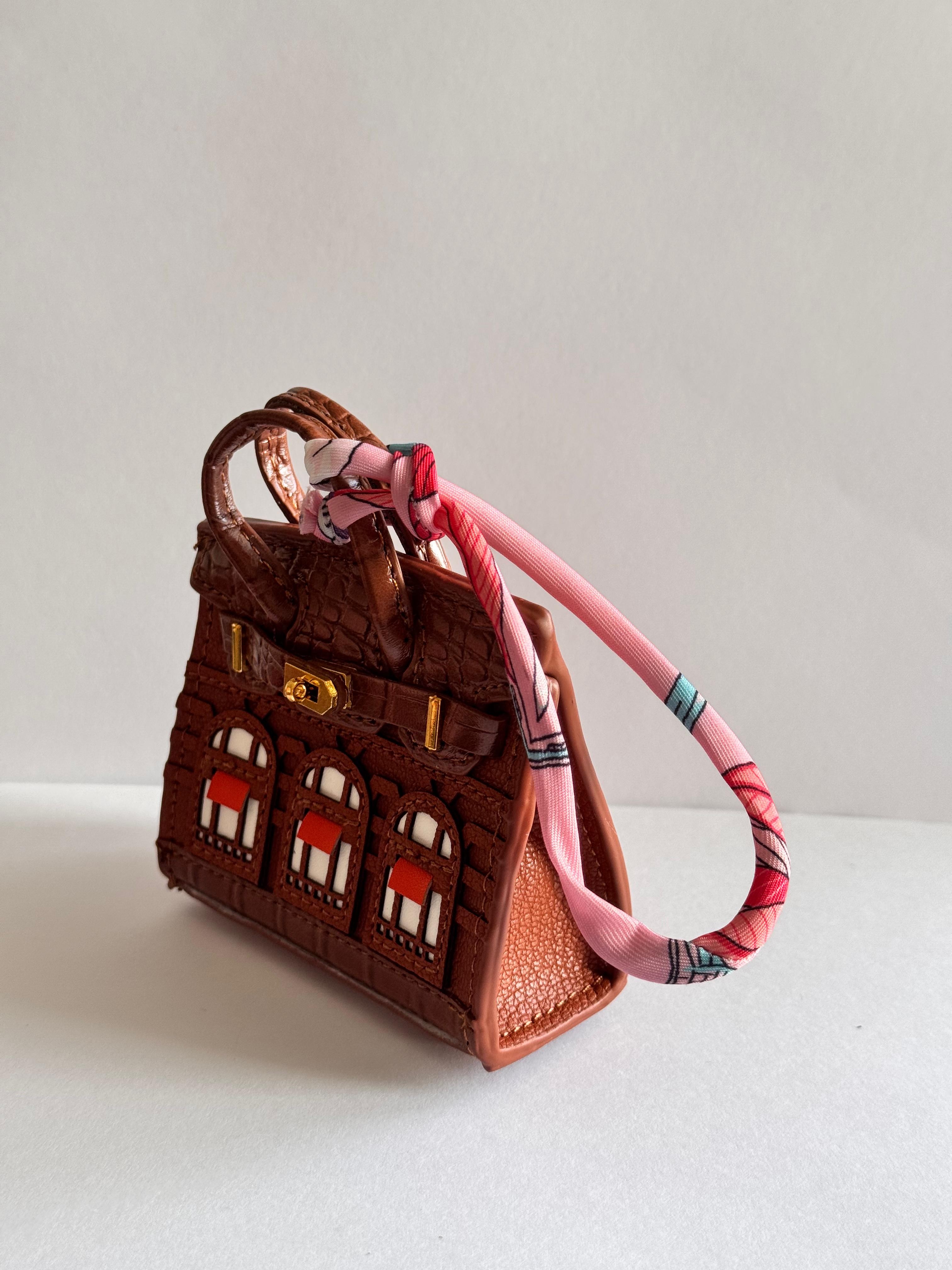 Hrms. Birkin Kahverengi Bag Charm