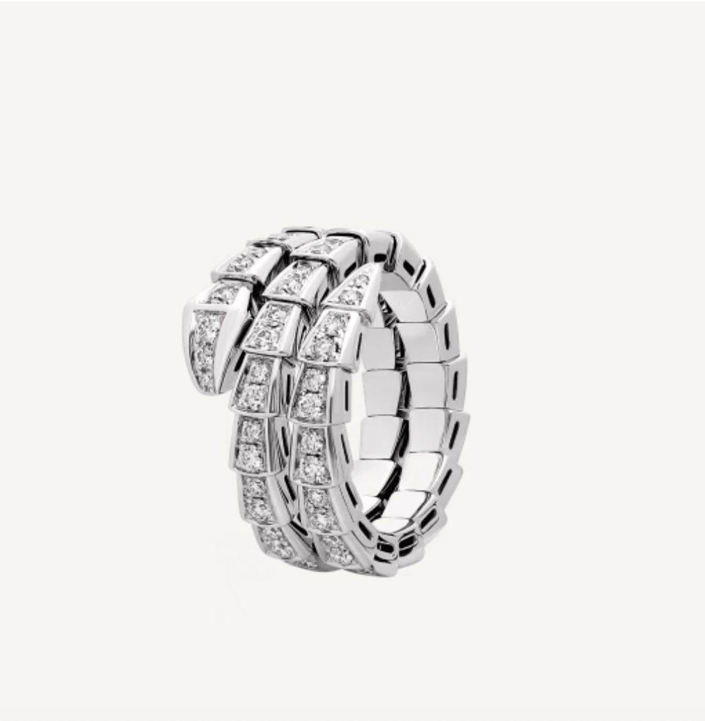 Çift Sıra Silver Serpenti M Size Yüzük