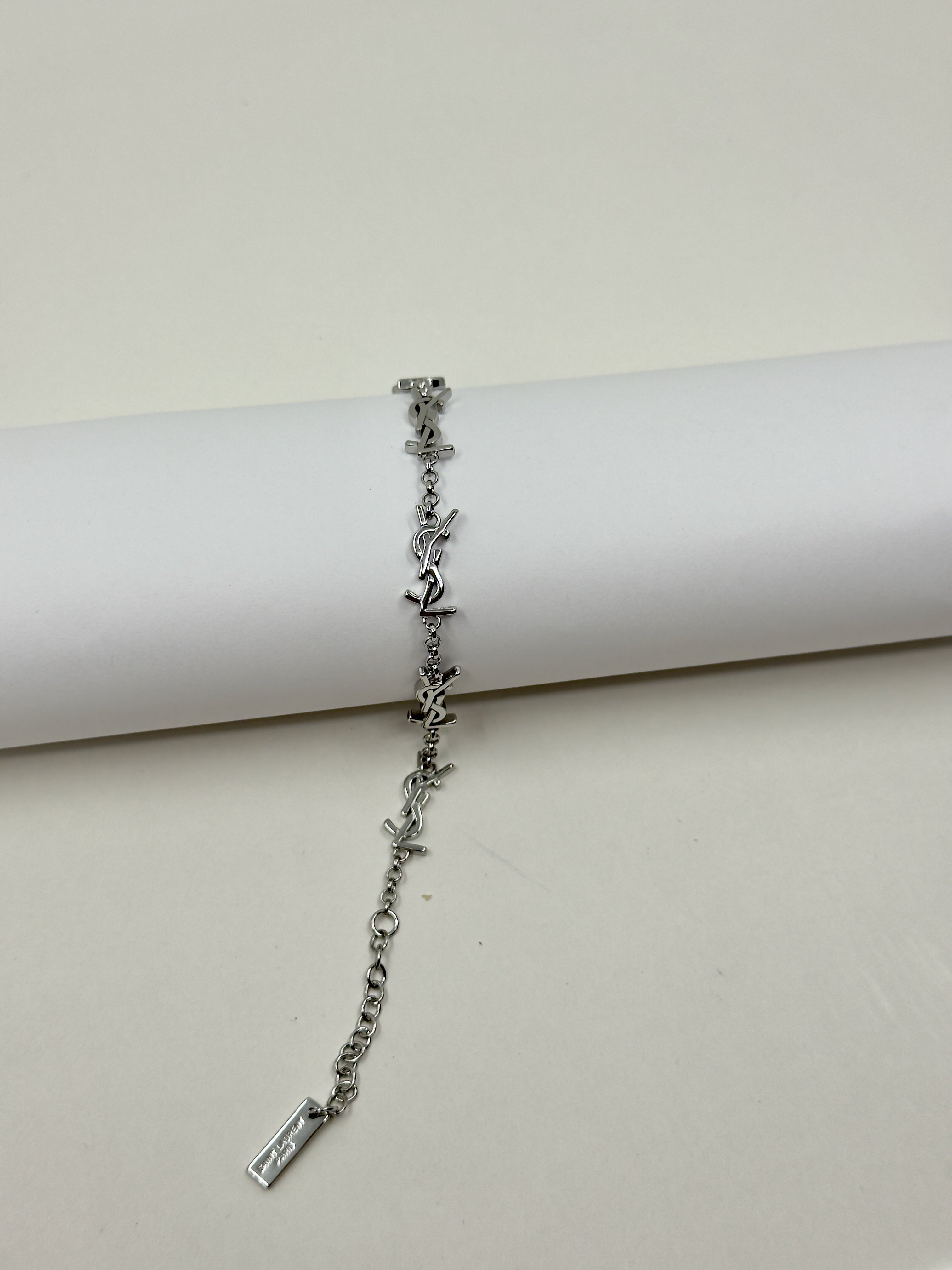YSL. Silver Casandre Bileklik