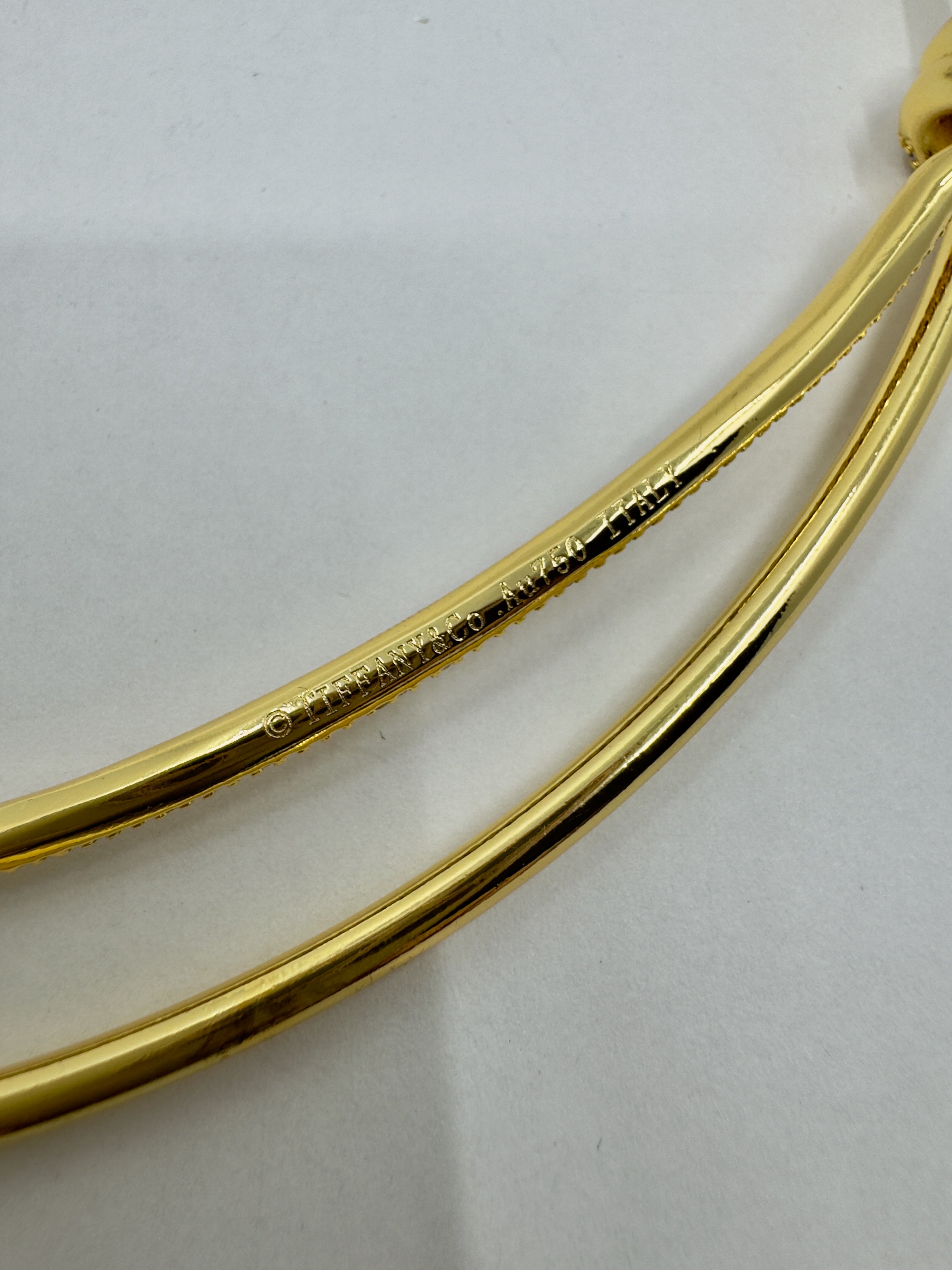 TiffCo. Gold Taşlı Tamtur Knot Kolye
