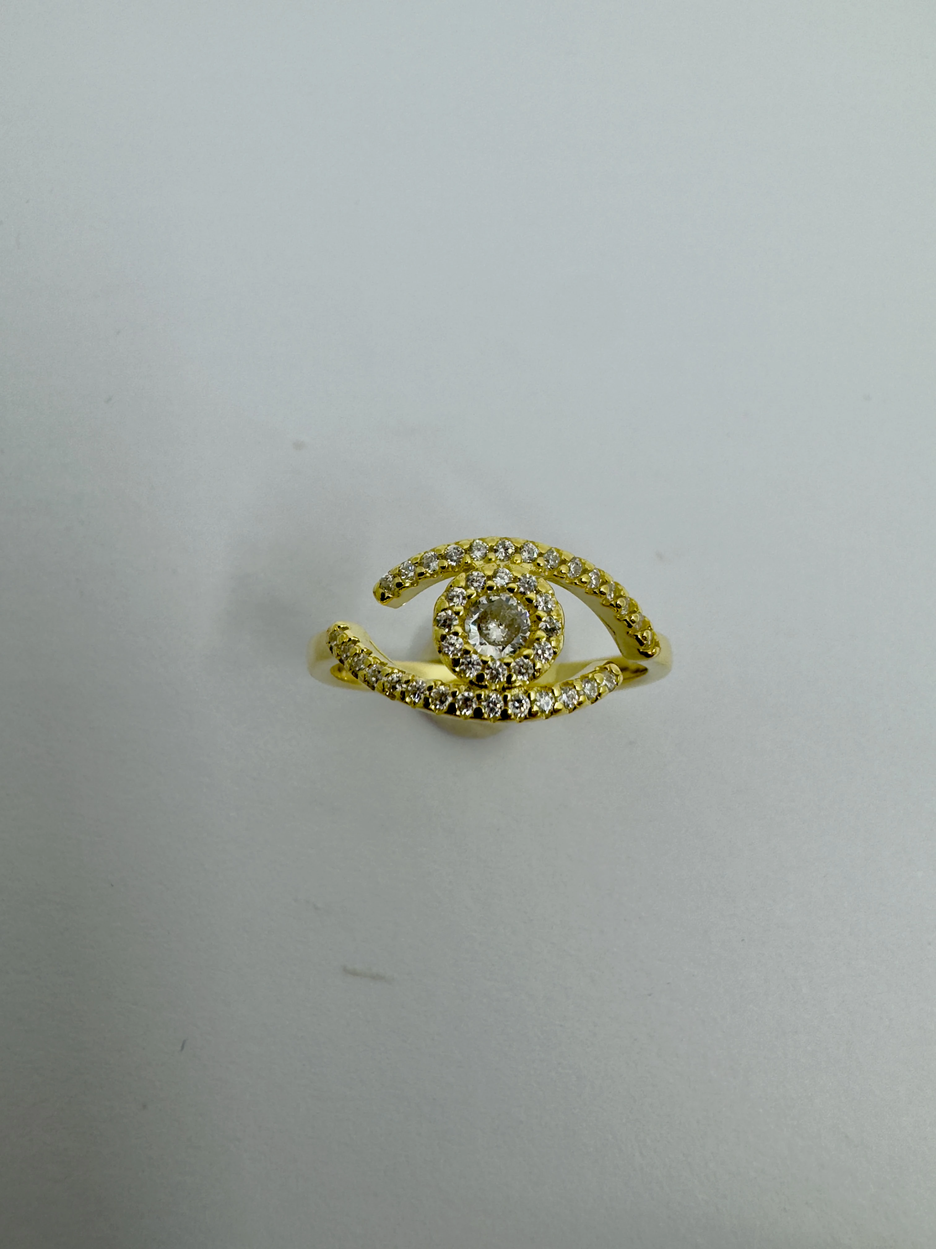 Iris Işıltılı Gold Yüzük