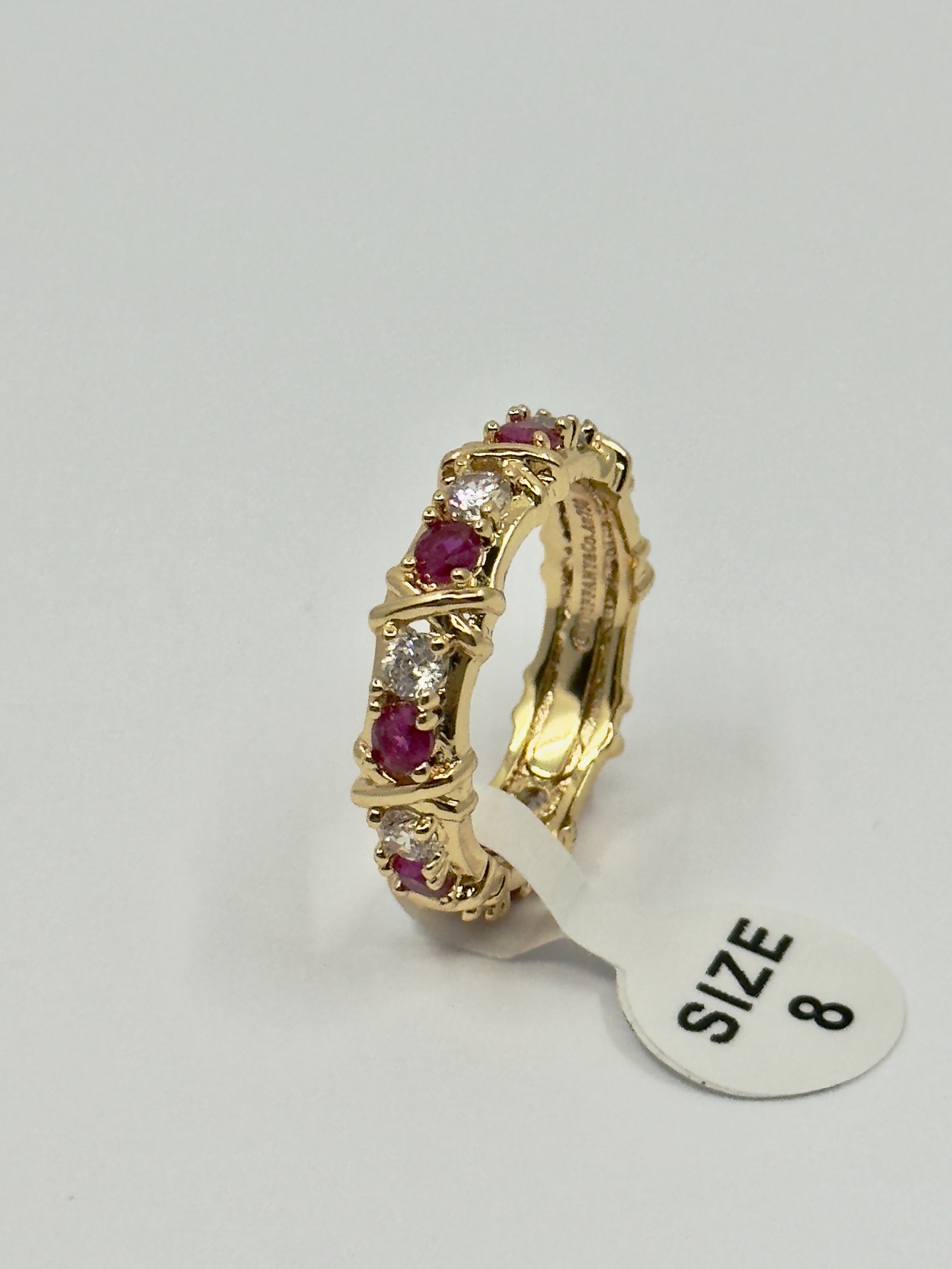 Schulmberg Gold Bordo Yüzük