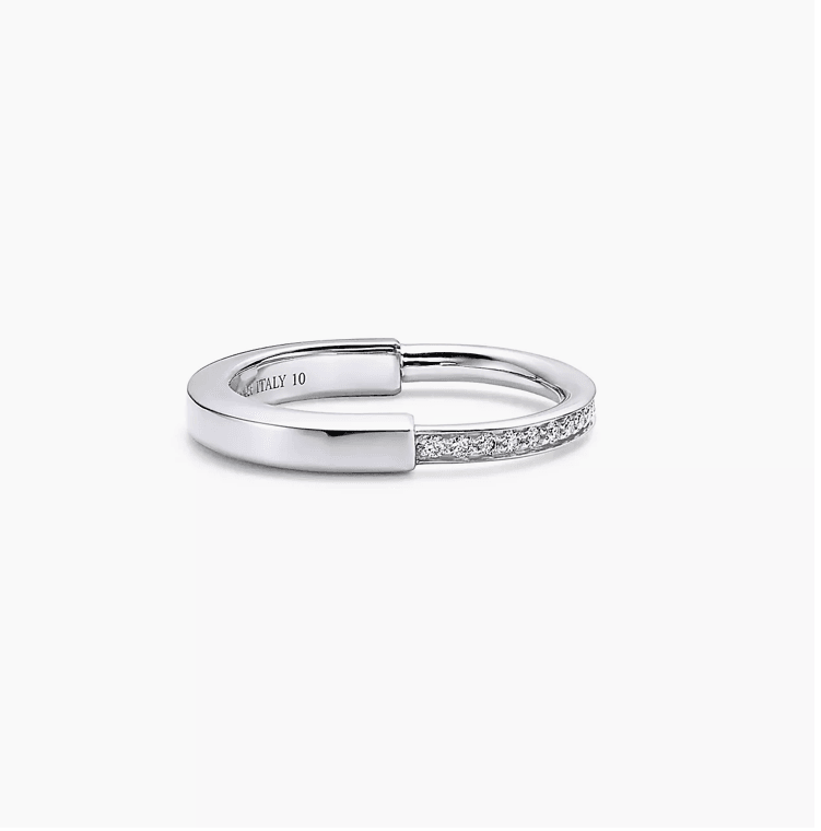 TiffCo. Silver Yarı Taşlı Bangle Yüzük