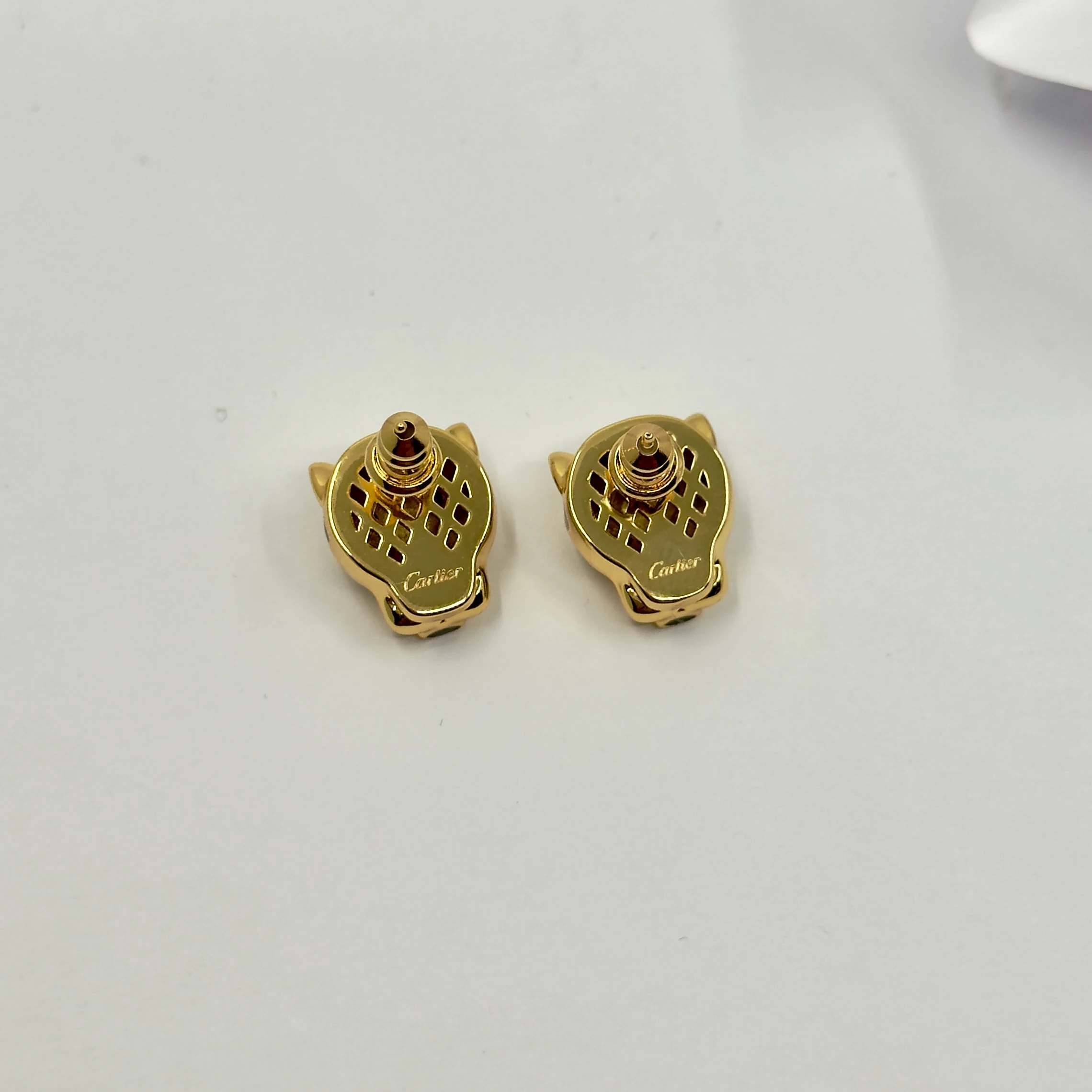 Pantere de Crt Gold Taşsız Küpe