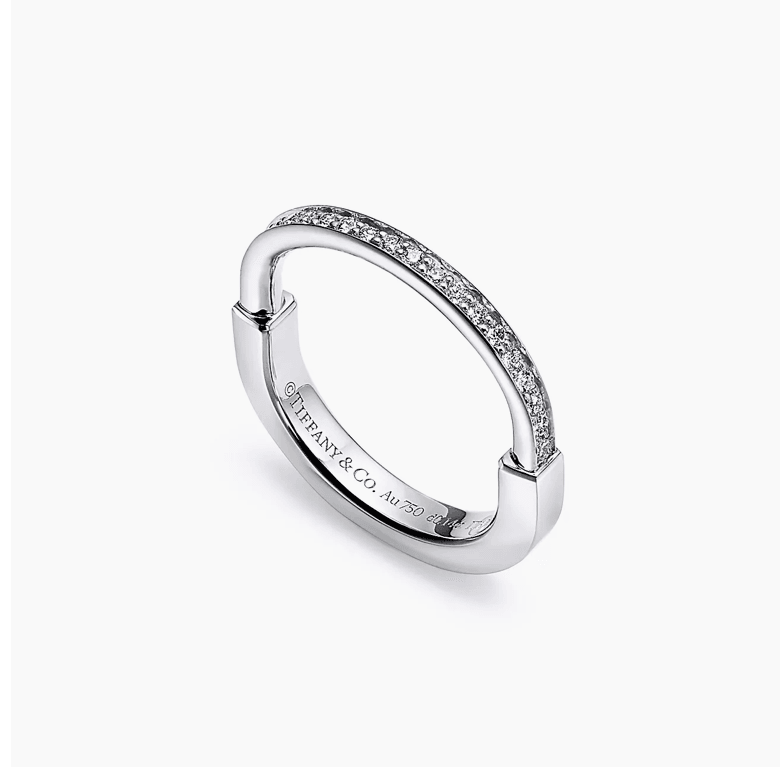 TiffCo. Silver Yarı Taşlı Bangle Yüzük