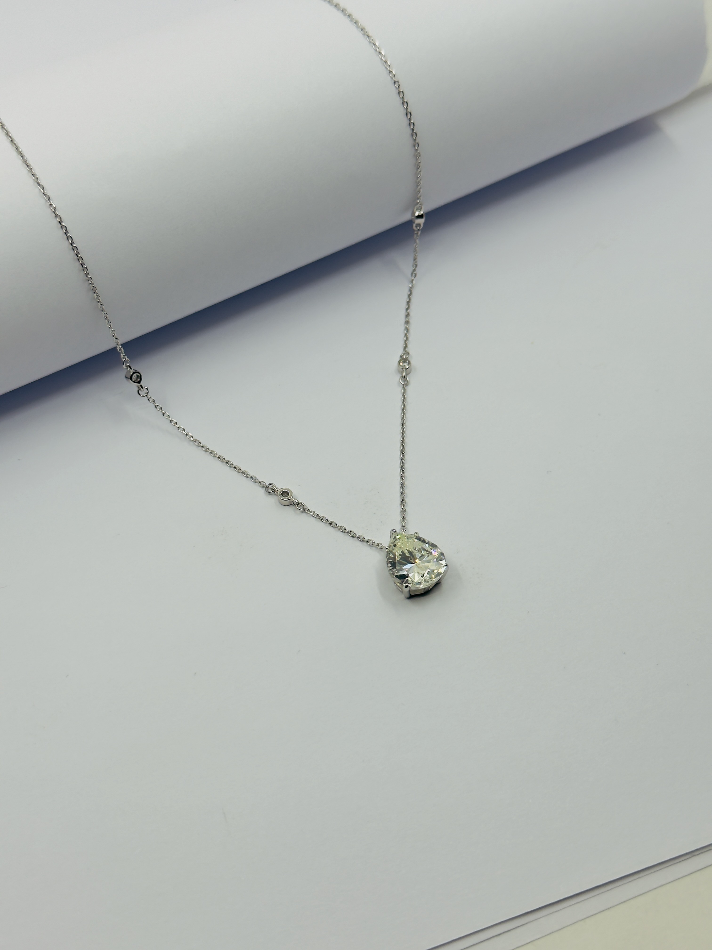 Crystal Drop Gümüş Kolye
