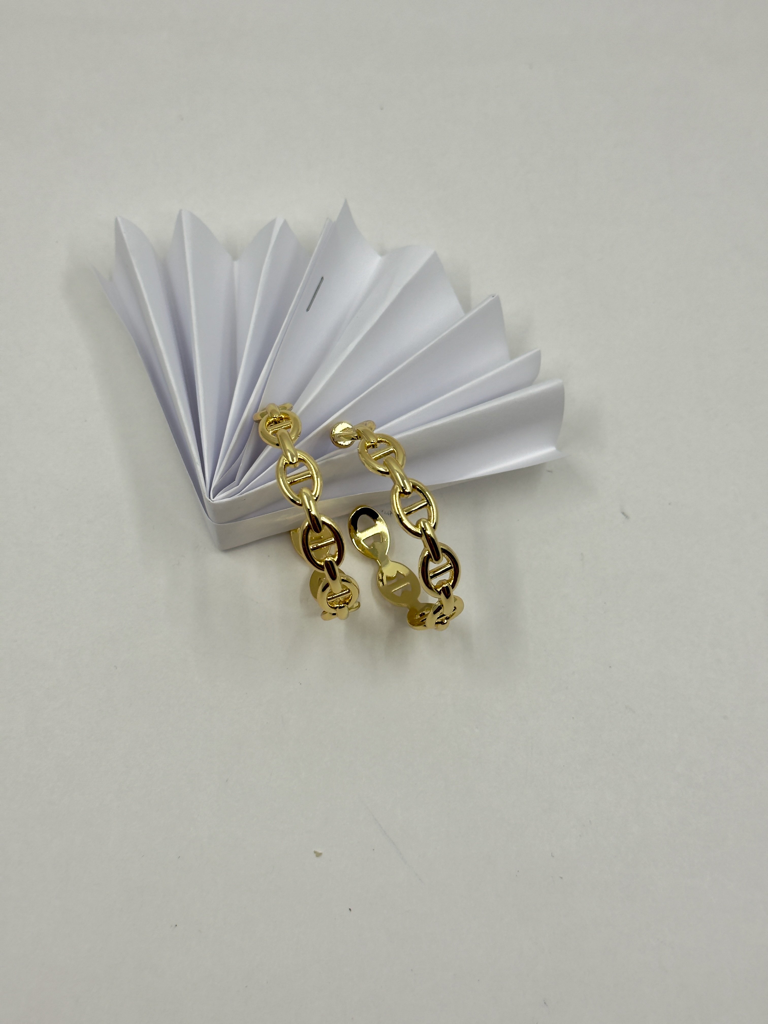 Hrms. Gold Chaine Large Küpe